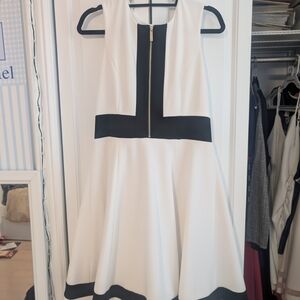 Calvin Klein Black and White Mini Dress